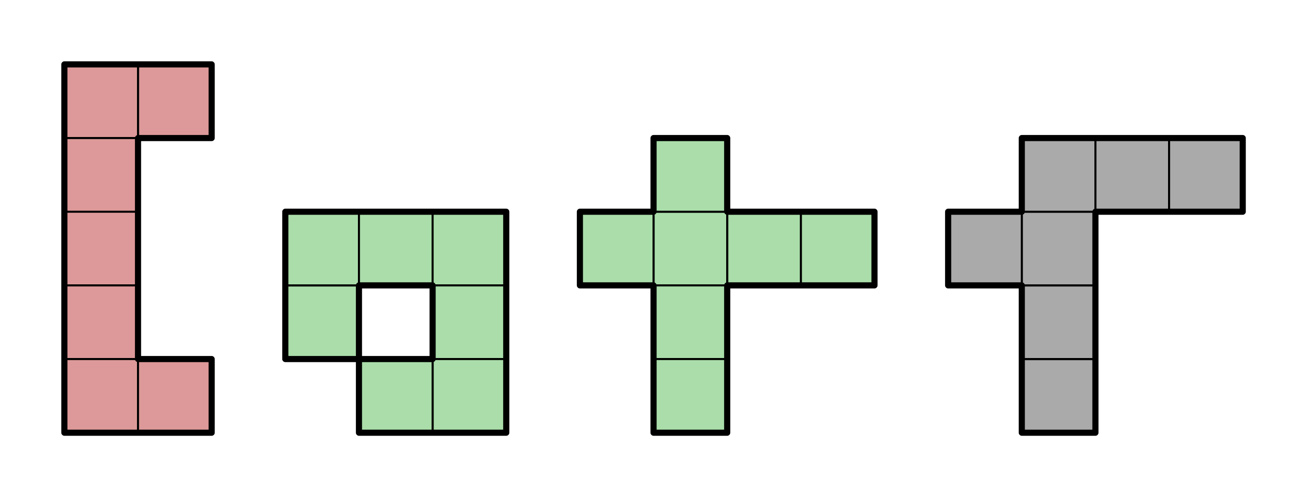 7-block Tetris pieces